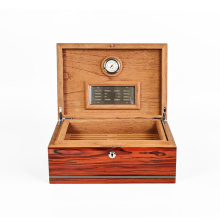 wood box cigar humidor with window and key  cigar MODERN BOX